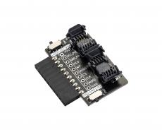 SOP8 SPI flash adapter for Bus Pirate 5 (LOTES sockets)