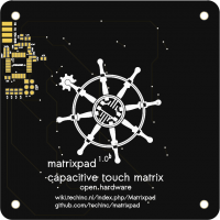 Capacitive touch matrix numpad