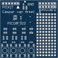 PIC10F322 testing board