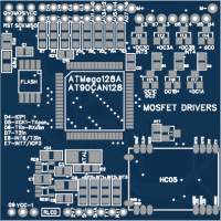 ATMega128A   2.2 inch TFT   Bluetooth   7 x Mosfet PWM