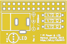 Raspberry Pi Power Connector And RGB LED