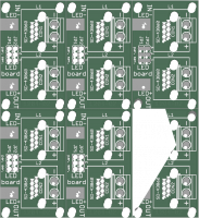 LED light fixture board