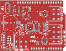 Red Peg rev5 datalogger board